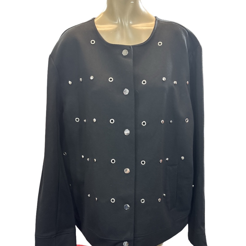 NWT Suko Jeans Black Studded Jacket - Picture 2 of 6